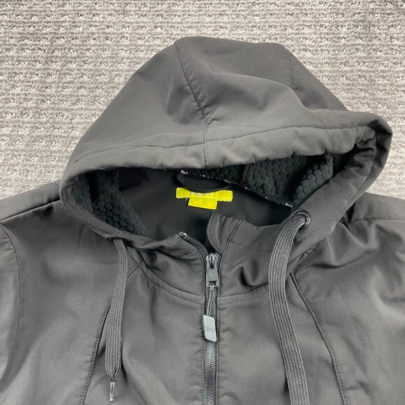 Nola Women's Jacket Size 2X Black Full Zip Hooded Outdoor Windbreaker - Picture 3 of 10